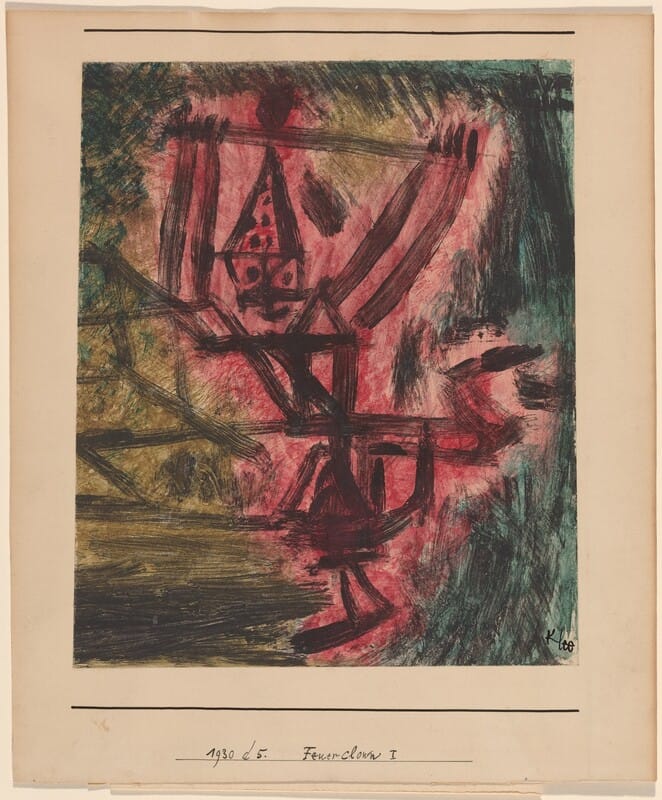 Paul Klee, Feuer Clown I (Fire Clown)